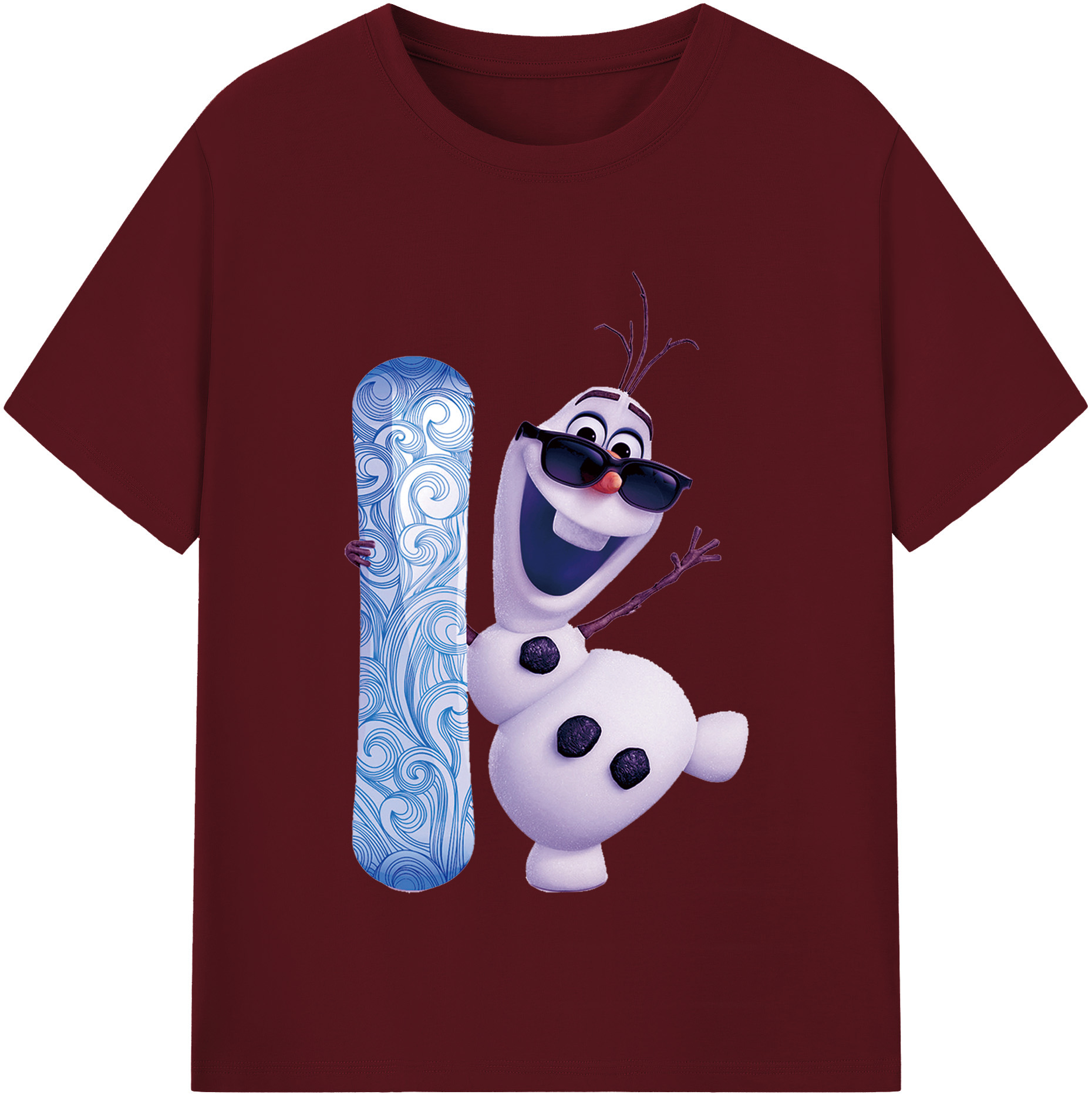 （画像用） アナと雪の女王 アンナ エルサ Frozen Anna Elsa 綿100％半袖Tシャツ（フロントプリント）
